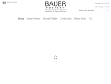 Tablet Screenshot of bauerpottery.com